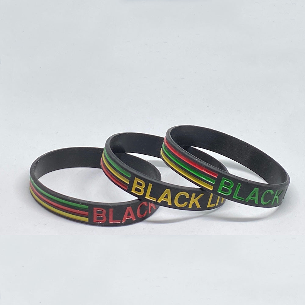 Blm on sale rubber bracelet