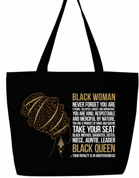 Black Excellence Tote Bags