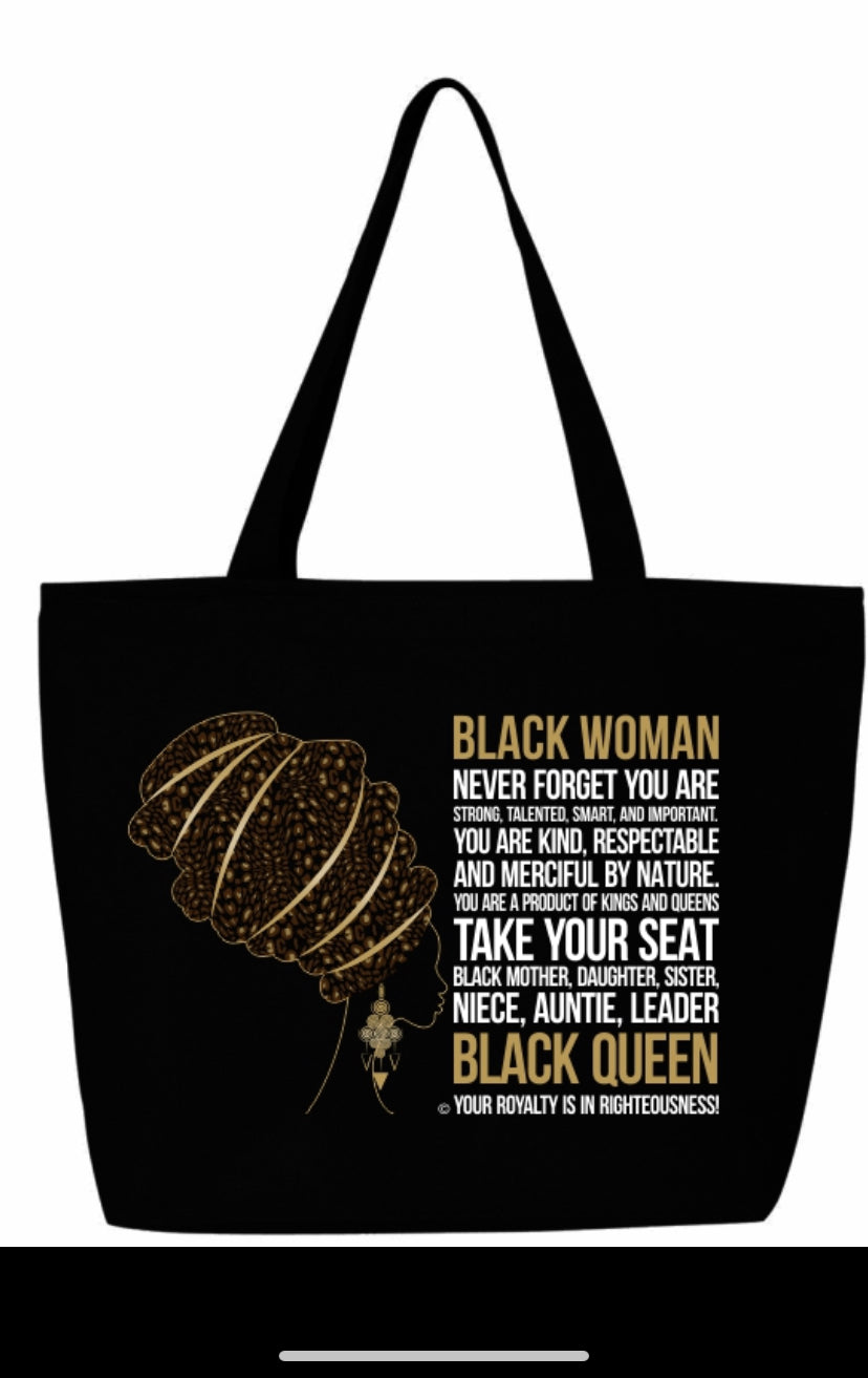 Black Excellence Tote Bags