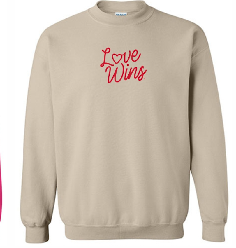 LOVE WINS CREW NECK – Teens Now Talk Apparel